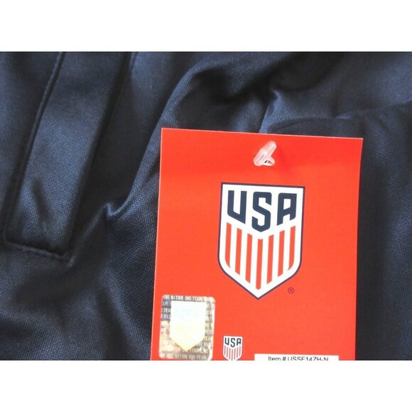 Men's U.S. Soccer Icon Sports Full zip Hoodie Jacket Striker Navy Blue NWT - Picture 6 of 6